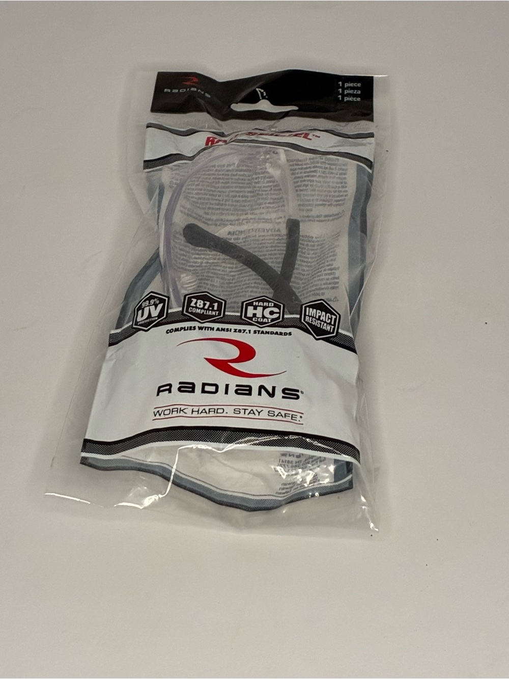 Safety Glasses - Clear Lenses with Black Trim
